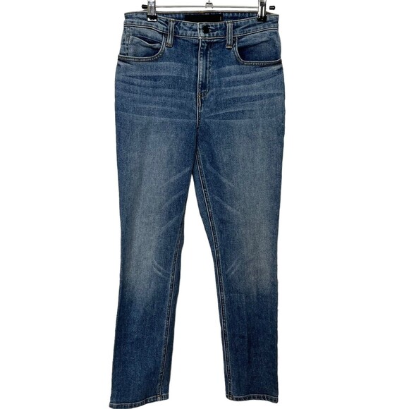 Alexander Wang x DENIM Grip High Rise Straight Jeans Women’s Size 28 Cropped - Picture 2 of 13
